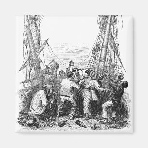 Imã Bucaneiros antigos e um navio pirata naufragado
