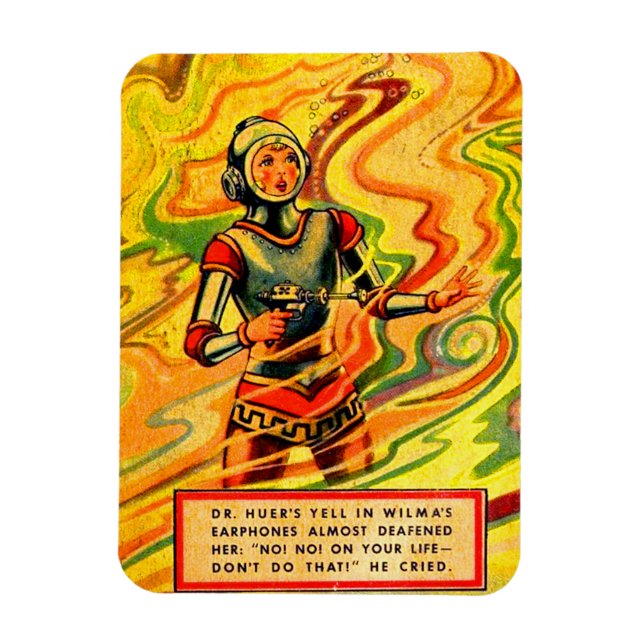 Ímã Buck Rogers Cômica Wilma Deering, dos anos 30 (Vertical)