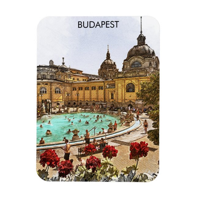 Ímã Budapest Hungary Széchenyi Thermal Baths (Vertical)