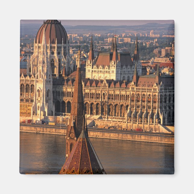 Imã Budapeste, Hungria, Rio Danúbio, Parlamento (Frente)