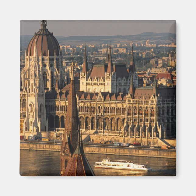 Imã Budapeste, Hungria, Rio Danúbio, Parlamento (Frente)
