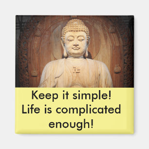 Imã Buddha com citações