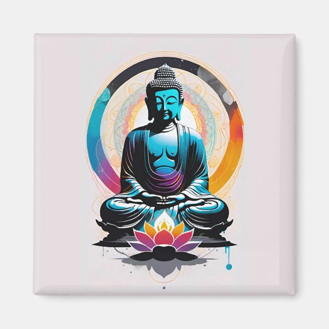 Imã Buddha Zen Art (Frente)