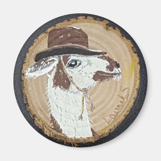 Imã Buddy Llama No Drama Magnet (Frente)