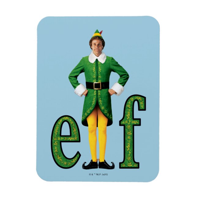Ímã Buddy, o logotipo do filme Elf (Vertical)