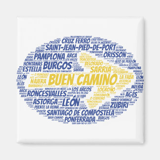 Imã Buen Camino Word Art