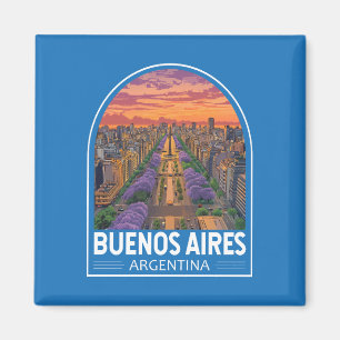 Imã Buenos Aires Argentina Viagem Art Vintage