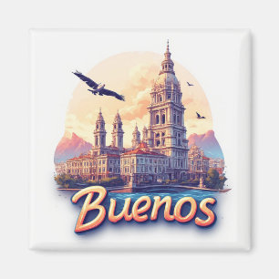 Imã Buenos Aires Argentina Viagem Lembrança Para Tr
