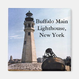 Imã Bufalo Main Lighthouse, New York Magnet