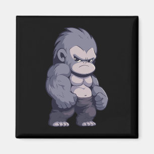 Imã Buff Alpha Silverback Gorilla Ape Design Boxing Go