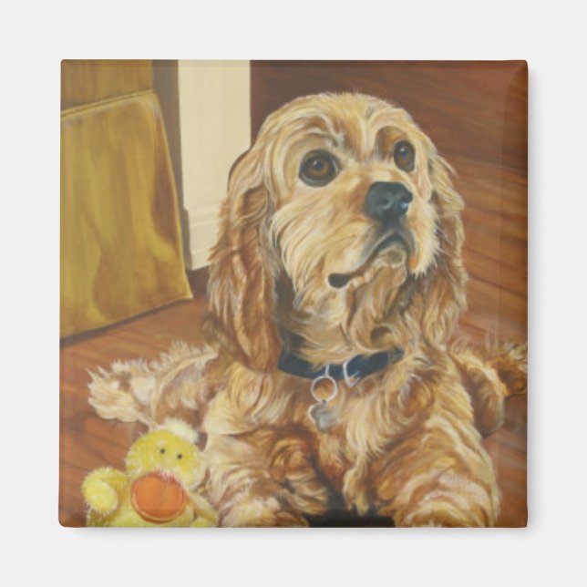 Imã Buff Cocker Spaniel (Frente)