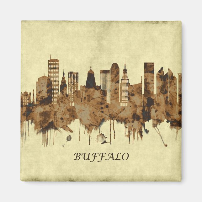 Imã Buffalo New York Cityscape (Frente)