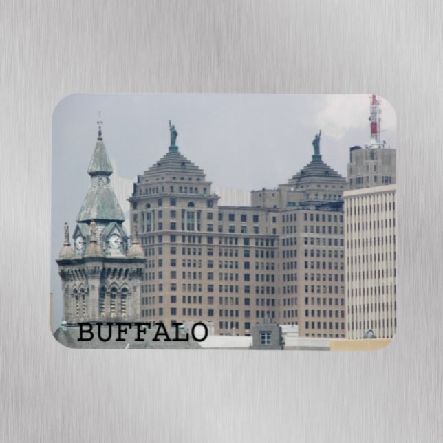 Ímã Buffalo, New York Landmarks Photo (In Situ Fridge)