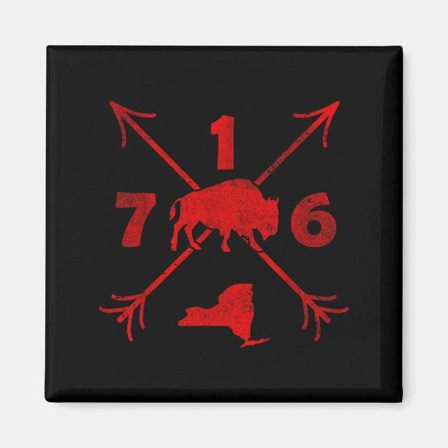 Imã Buffalo New York Ny _ Area Code 716  (Frente)