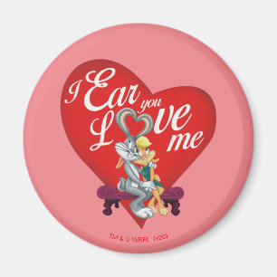 Imã BUGS BUNNY™ & Lola Bunny - Eu Ouço que Você Me Ama