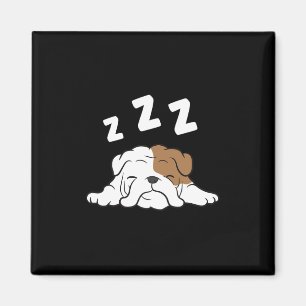 Imã Buldogue Dormindo Buldogue Pajama Diversão Buldogu