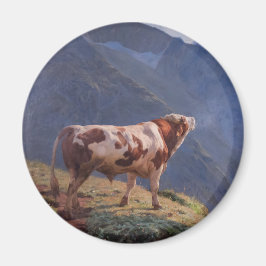 Imã Bull nos Alpes (por Eugène Burnand)