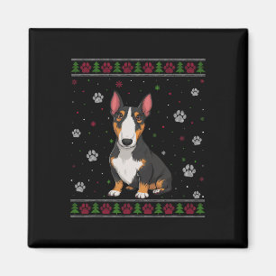 Imã Bull Terrier Christmas Sweet Xmas Pet Animal