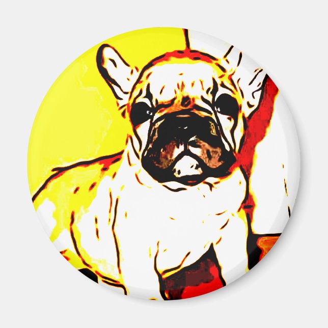 Imã Bulldog Art Francês (Frente)