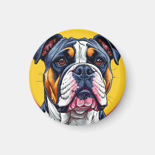 Imã Bulldog australiano cachorro
