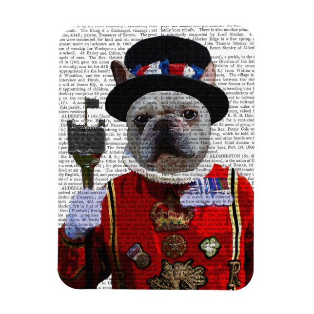 Ímã Bulldog Beefeater (Vertical)
