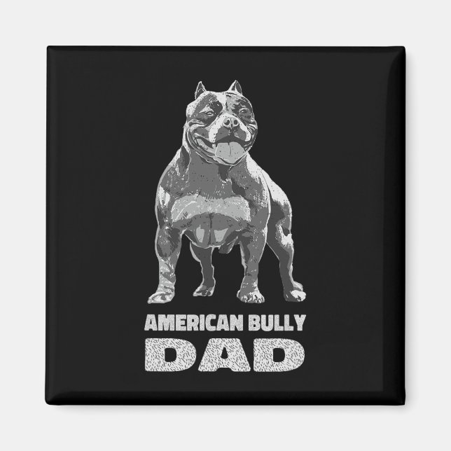 Imã Bulldog Dog Lover American Bully Pai (Frente)