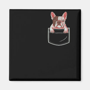 Imã Bulldog Francês Adorável Em Pocket Gift For Dog Lo