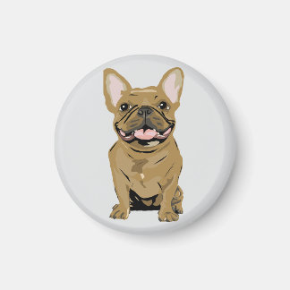 Imã Bulldog Francês Bege