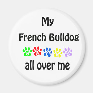 Imã Bulldog francês caminha Design
