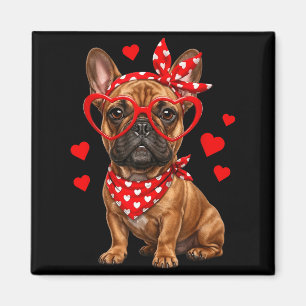 Imã Bulldog Francês Dia dos Namorados Amante Frenchie