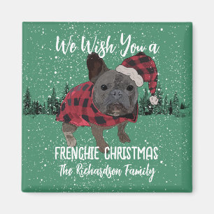 Imã Bulldog Francês Natal Personalizado Cachorro Frenc