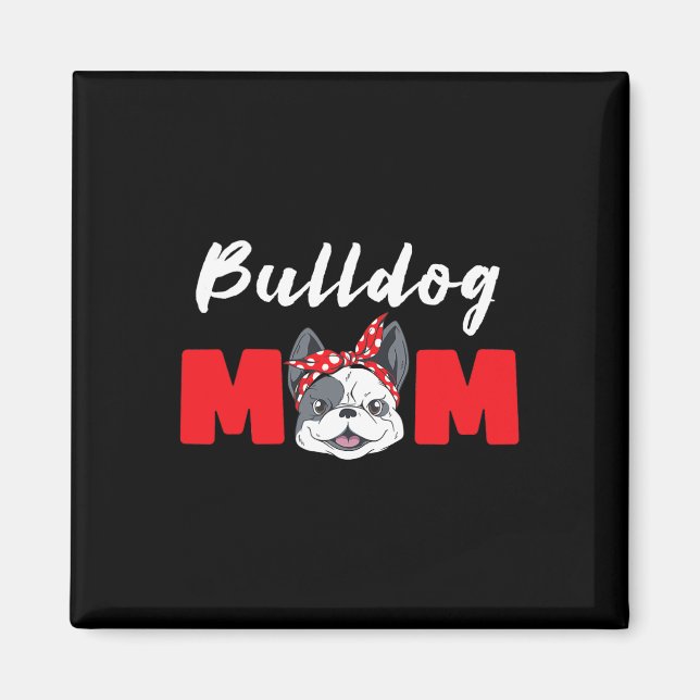 Imã Bulldog Mãe - Bulldog (Frente)