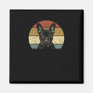 Imã Bulldog Retro Vintage 60s 70s Diversão Frenchie Lo
