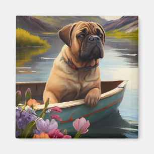 Imã Bullmastiff em um remo: Uma aventura cênica