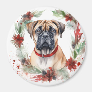 Imã Bullmastiff Fúria Natal Festiva