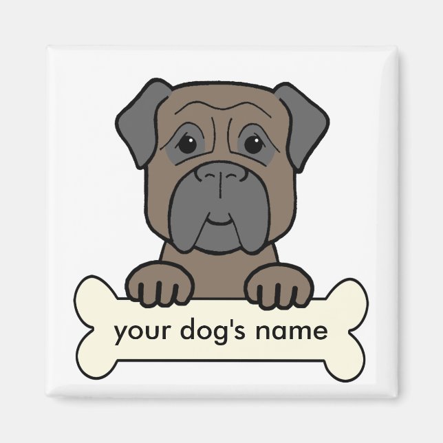 Imã Bullmastiff Personalizado (Frente)