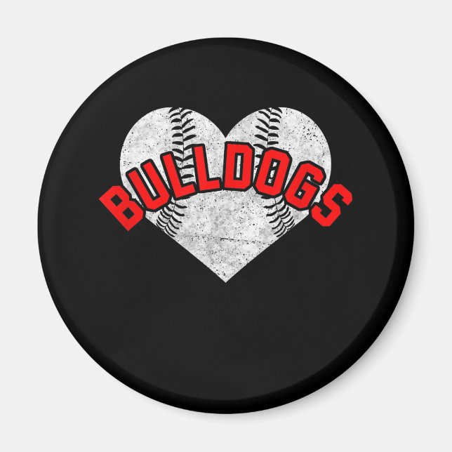 Imã Bulls Baseball Softball Team Mascot (Frente)