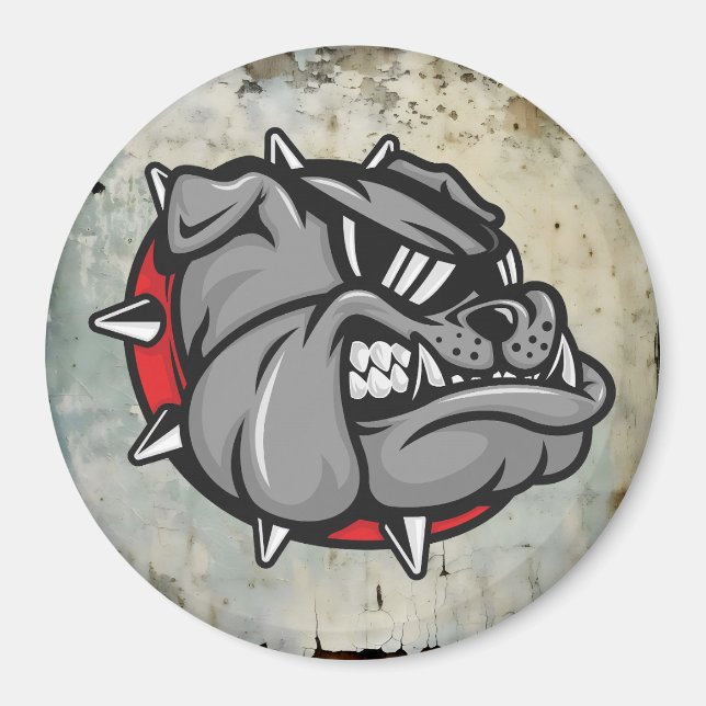Imã Bulls Mascot Magnet (Frente)