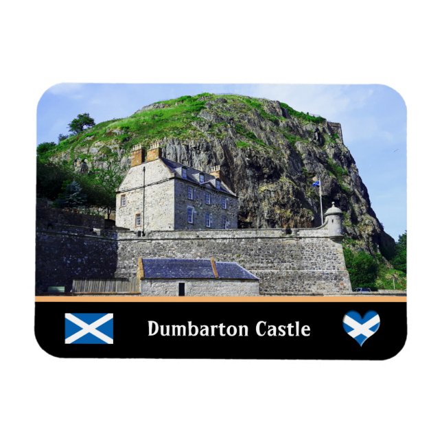 Ímã Bumbarton Castle, Dumbarton Rock / Scotland (Horizontal)