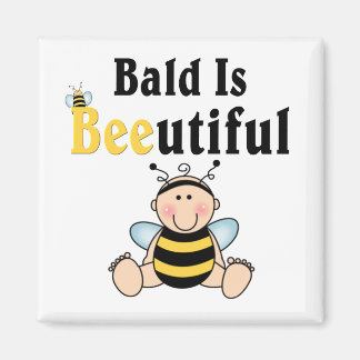 Imã Bumble Baby Bee Bald é Belo