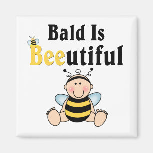 Imã Bumble Baby Bee Bald é Bonito