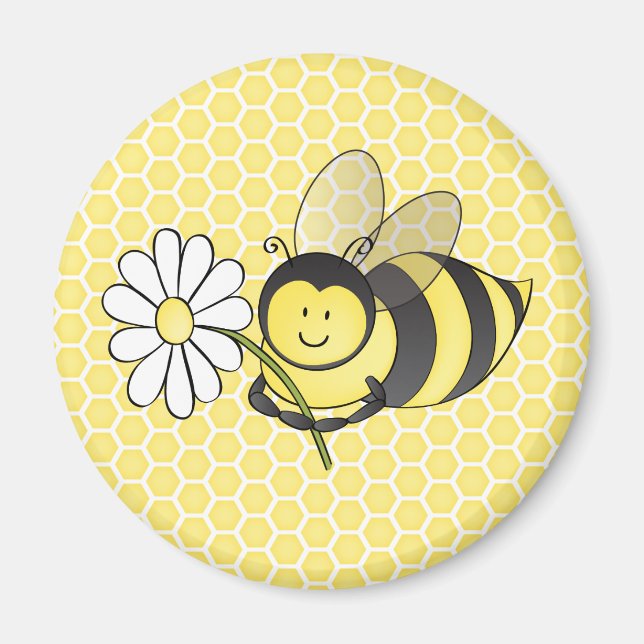 Imã Bumble Bee com Daisy (Frente)