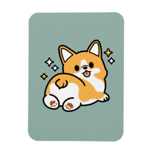 Ímã Bumbum Primeiro, Vamos Nap - Bumbum Corgi Cute