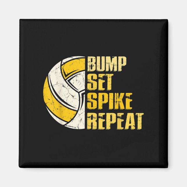 Imã Bump Set Spike Repete Diversão De Voleibol (Frente)
