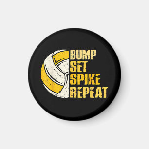 Imã Bump Set Spike Repete Voleibol Engraçado