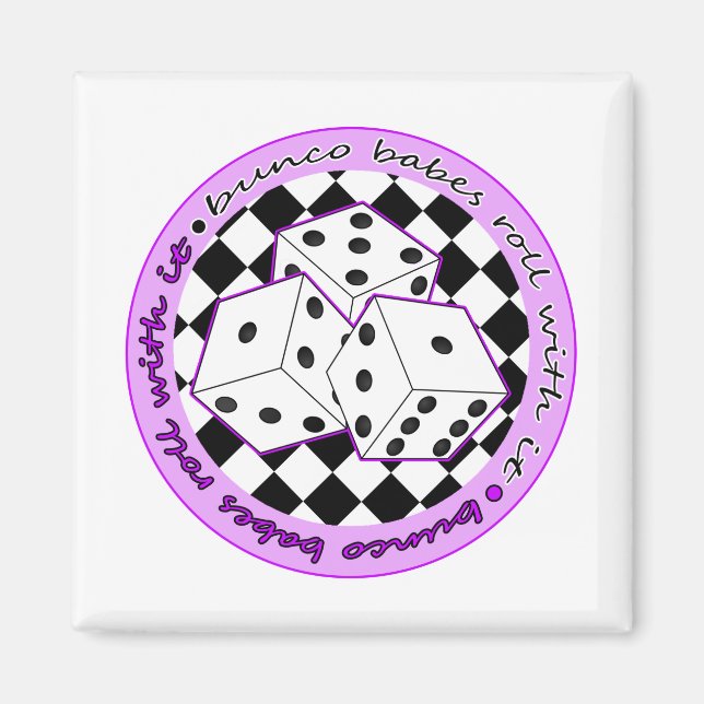 Imã Bunco Babes Rolam Com Ele - Roxo (Frente)