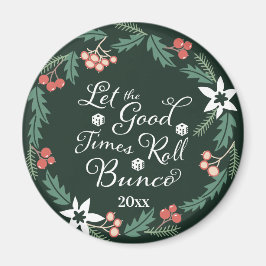 Imã Bunco Merry Christmas Wreath Dice