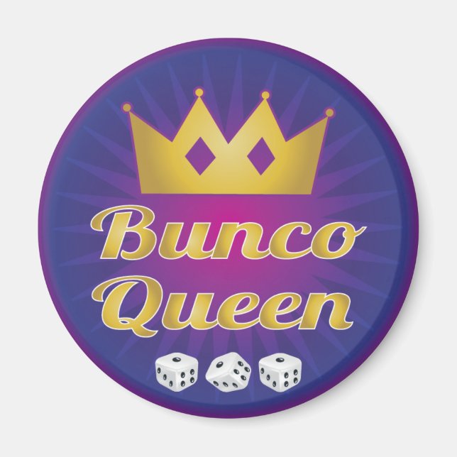 Imã Bunco Queen Crown e Dice (Frente)