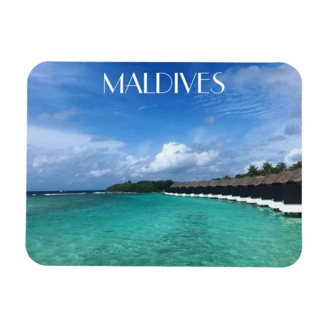 Ímã bungalows maldives (Horizontal)