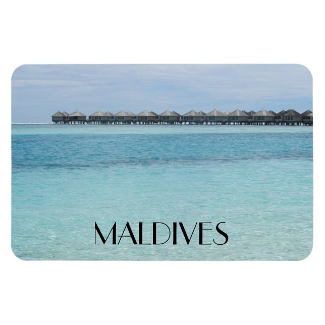 Ímã bungalows maldives (Horizontal)